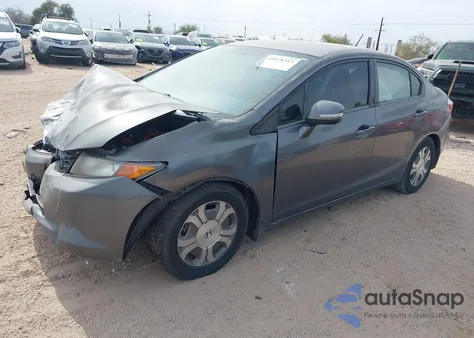 2012 Honda Civic Hybrid z USA, uszkodzony, nr VIN JHMFB4F30CS002626